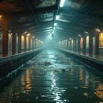 Une station de métro factice au cœur des terrifiantes inondations du Blitz